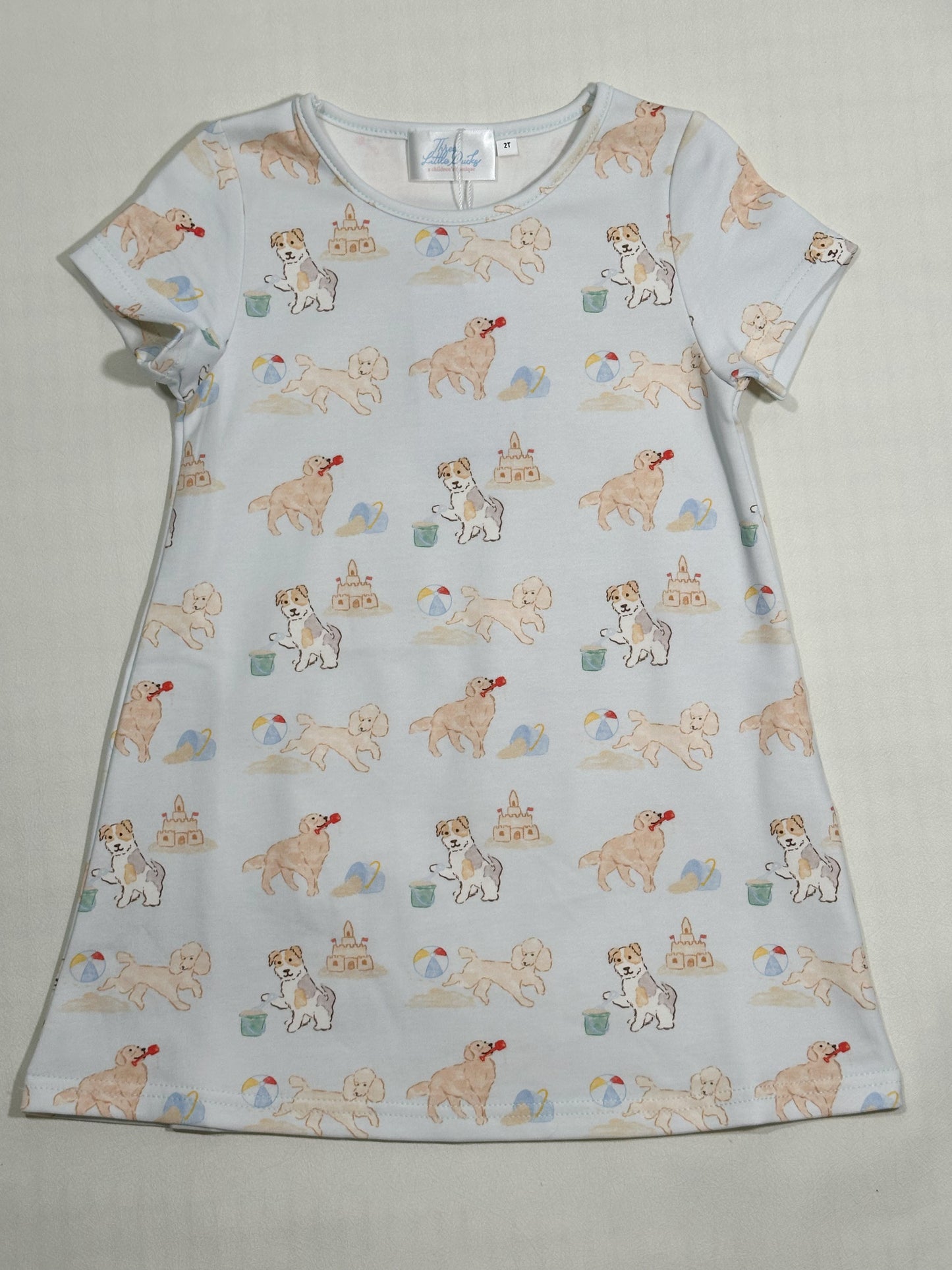 Charlotte Play Dress- Sandy Paws
