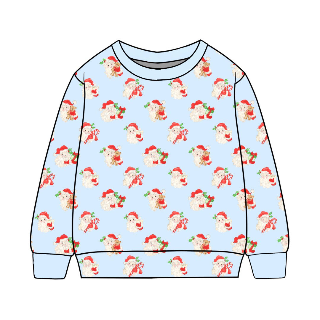 *PRE-ORDER* Campbell Crewneck- Gifts of Joy in Frosty Blue