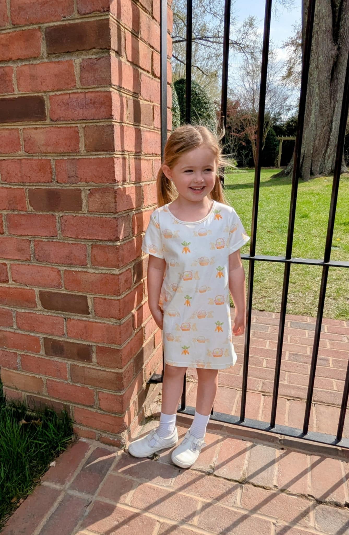 Charlotte Play Dress- Bunny Kisses & Carrot Wishes
