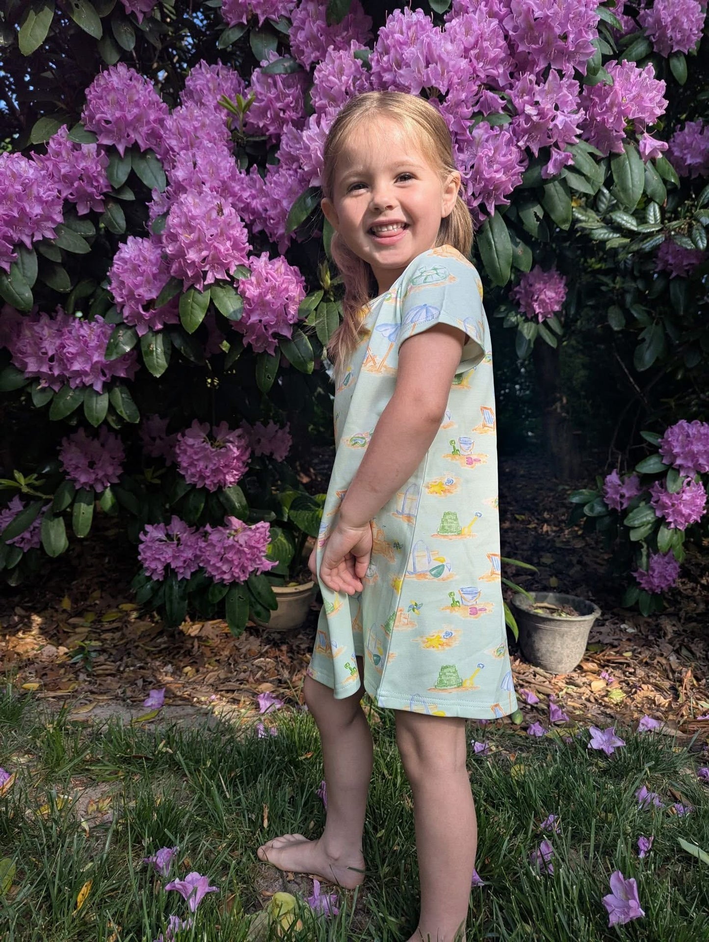 Charlotte Play Dress- Mint for the Beach