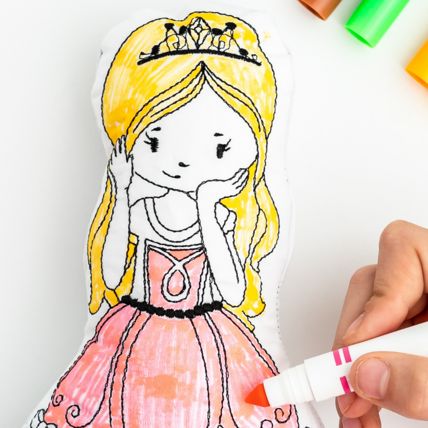 Princess Reusable Coloring Doll for Kids