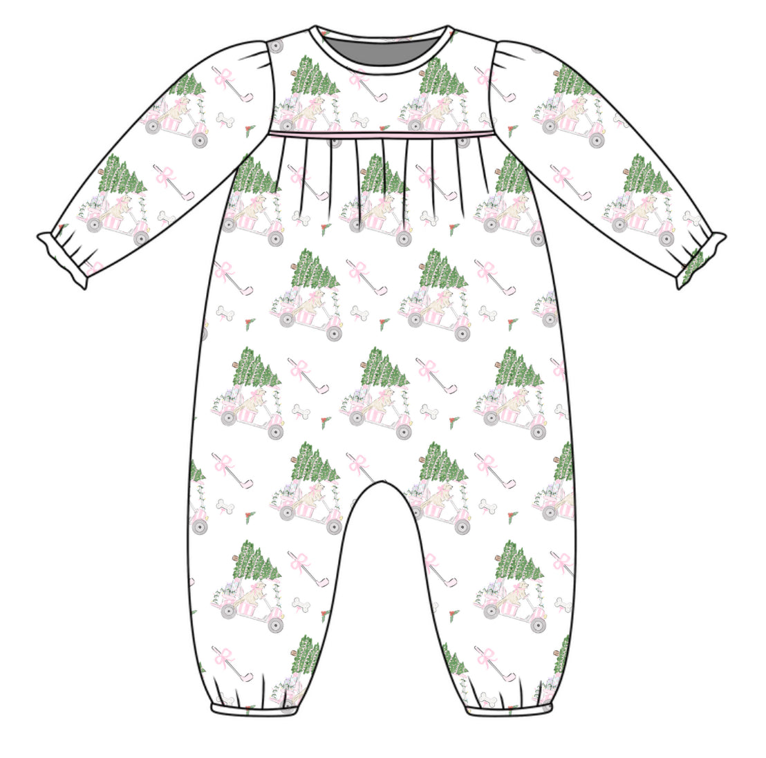 *PRE-ORDER* Ruthie Romper- Fairway Tinsel Club