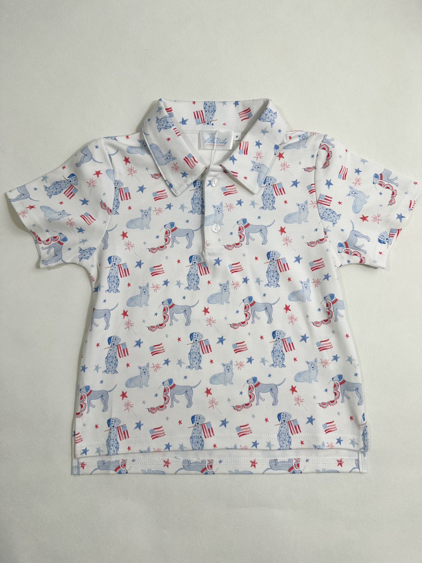 Jackson Polo- Red, White, and Woof