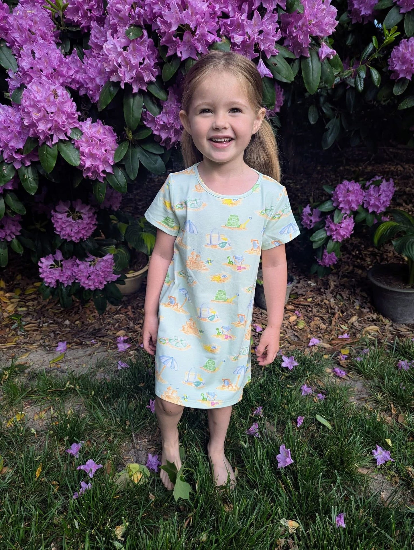 Charlotte Play Dress- Mint for the Beach