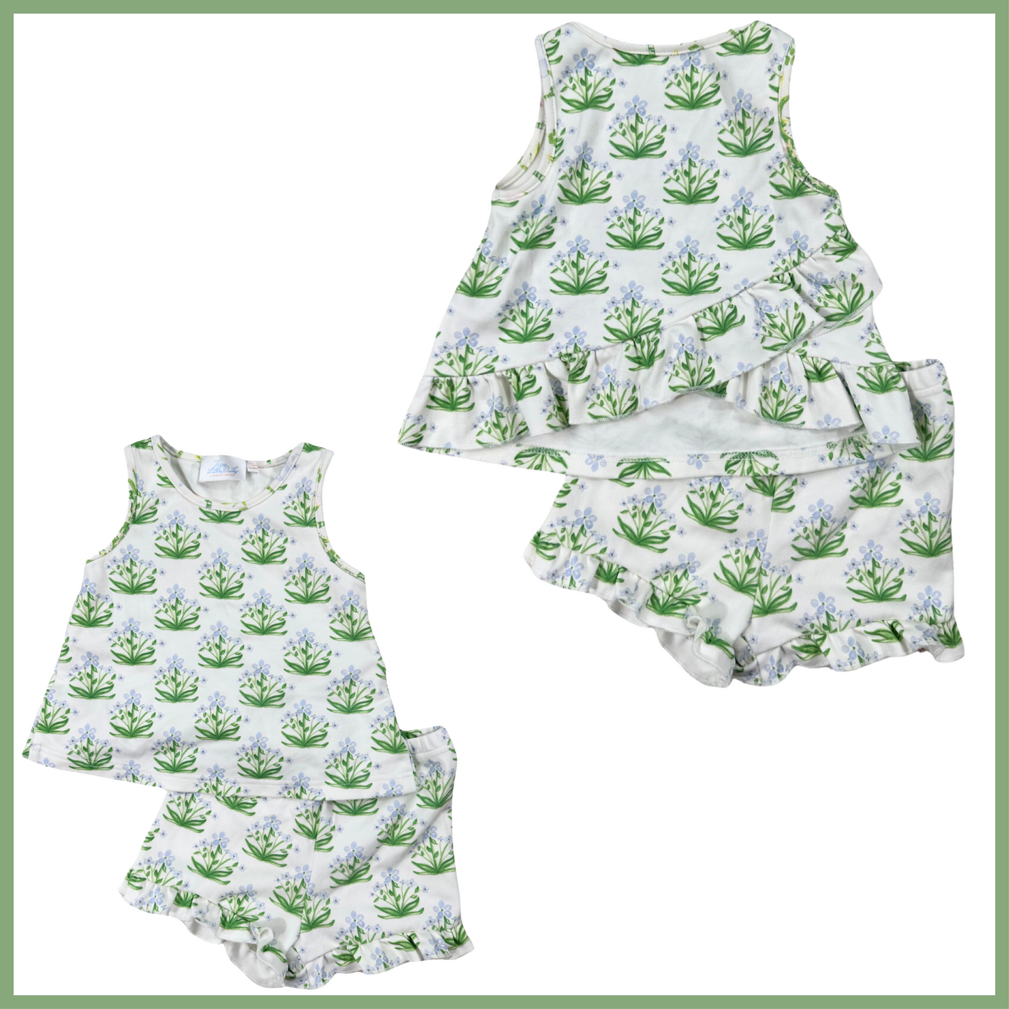 *PRE-ORDER* Blair Shorts Set- Forget Me Not