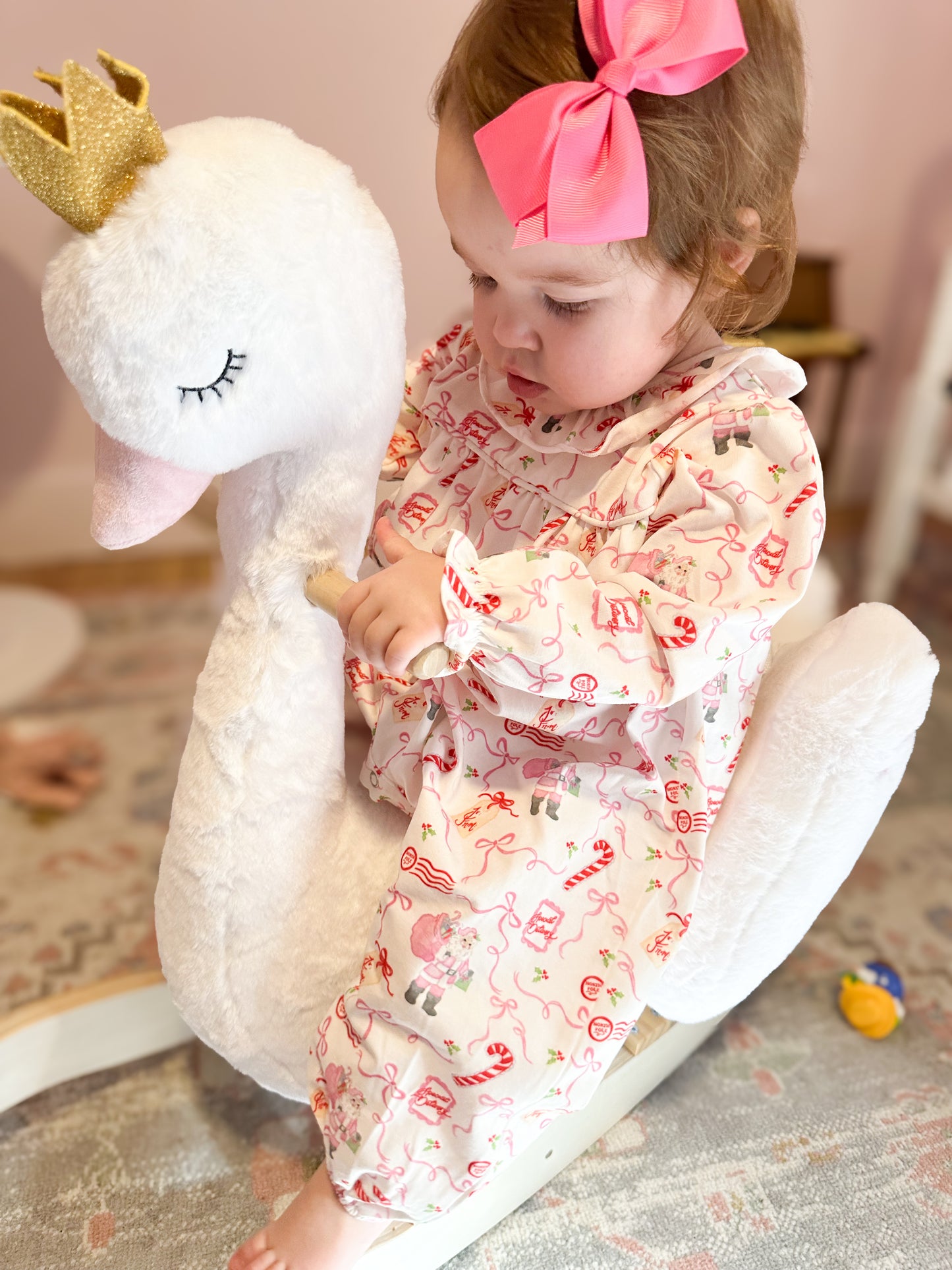 Ruby Ruffle Romper- Special Delivery