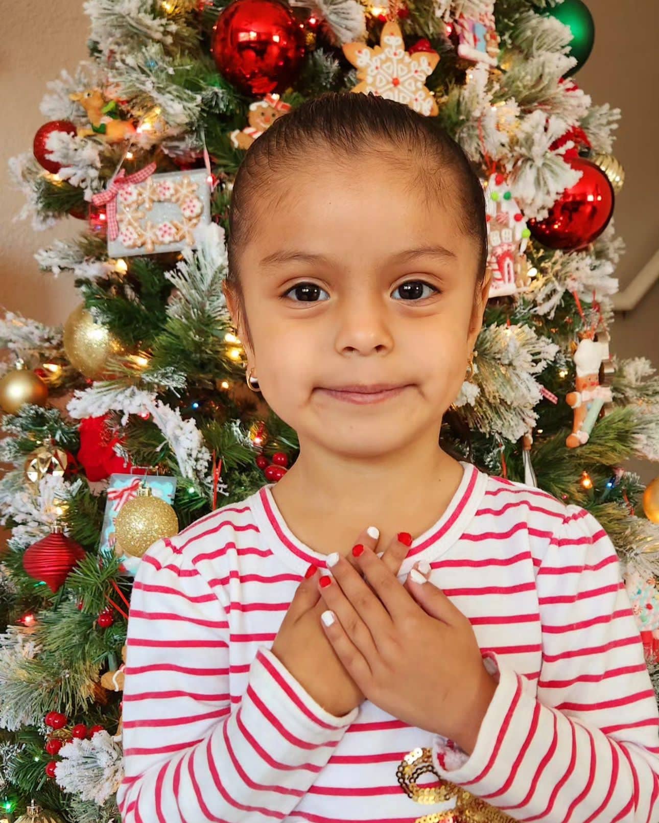 Candy Cane Cutie Kids Non-Toxic Nail Polish