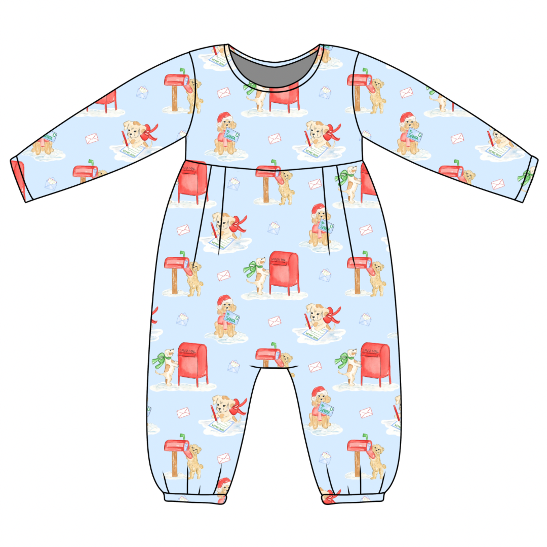 *PRE-ORDER* James Romper- Letter to Santa Paws