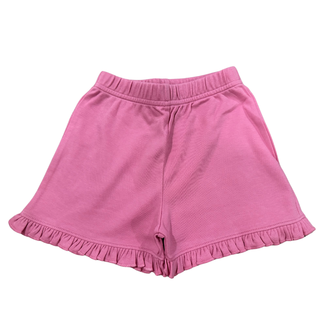 Ruffle Shorts- Bubblegum