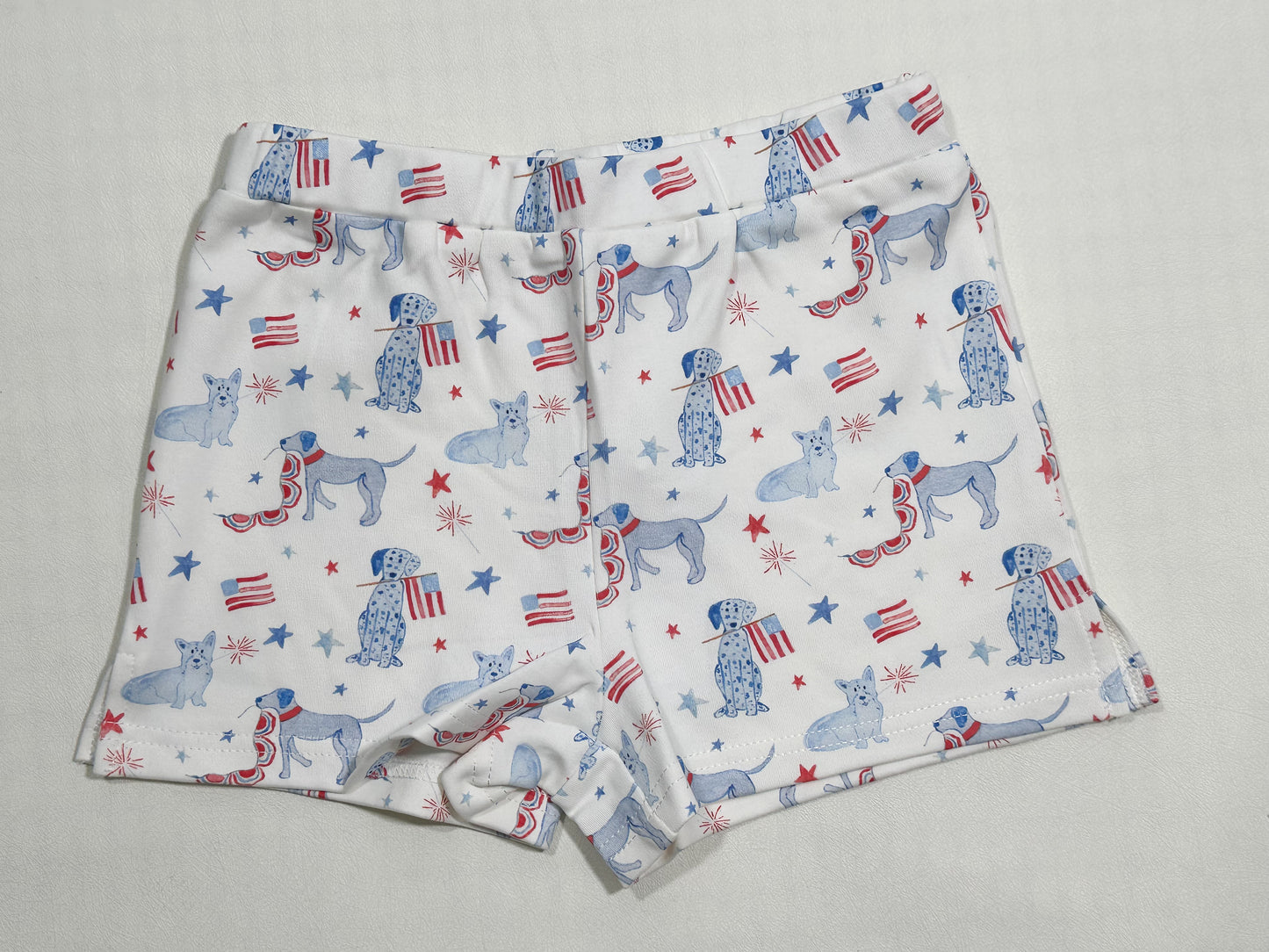 Stafford Shorts- Red, White, and Woof