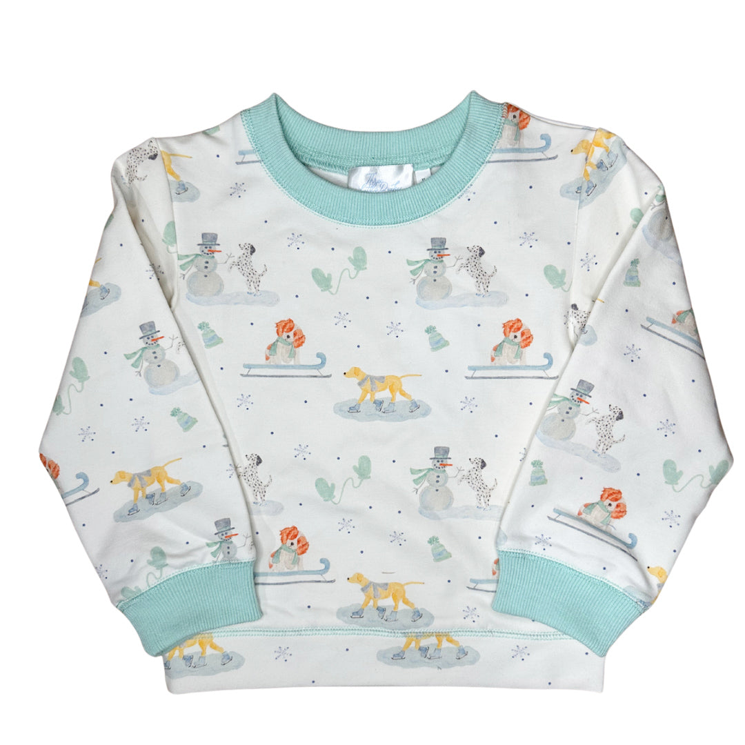 Blake Crewneck Sweatshirt- Snow Pups