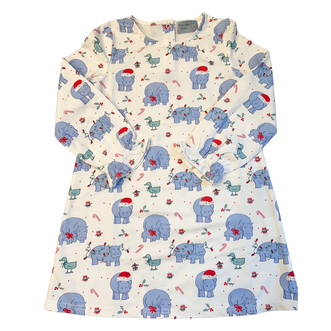 Charlotte Play Dress- I Want a Hippopotamus for Christmas