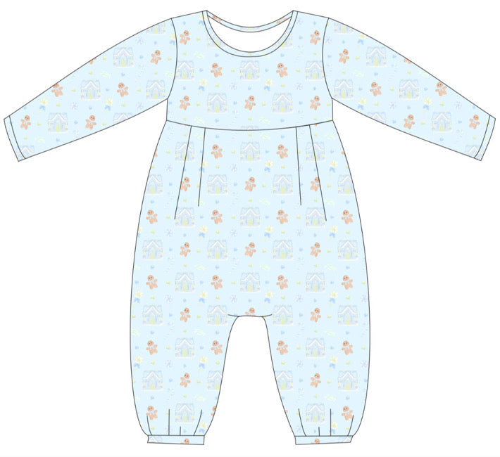 *PRE-ORDER* James Romper- Candyland Dreams in Baltic Blue
