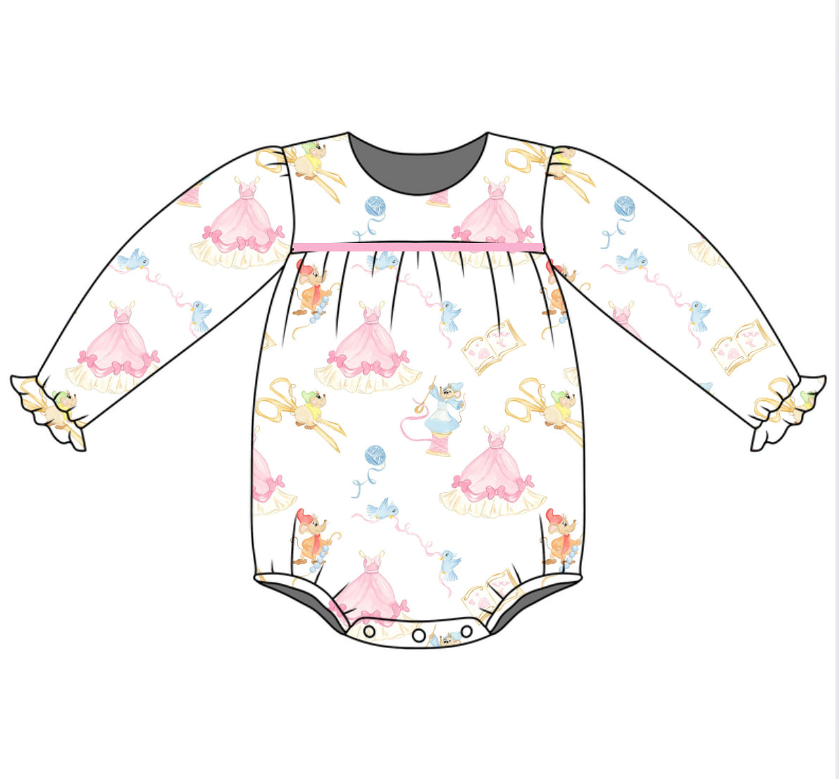 *PRE-ORDER* Abigail Long Sleeve Bubble- Cinderelly Cinderelly