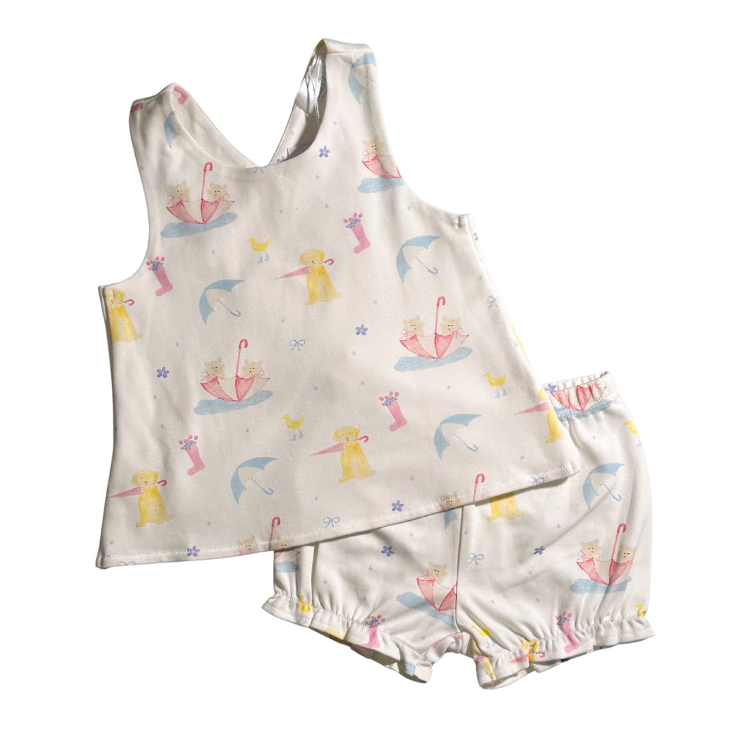 Brynn Bloomer Set- Raining Cats and Dogs