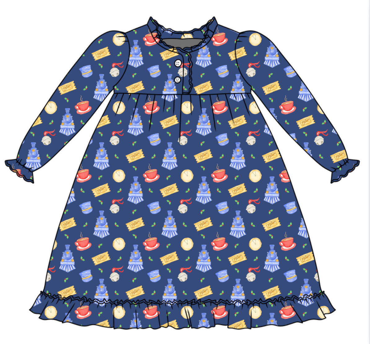 *PRE-ORDER* Noelle Nightgown- Polar Express