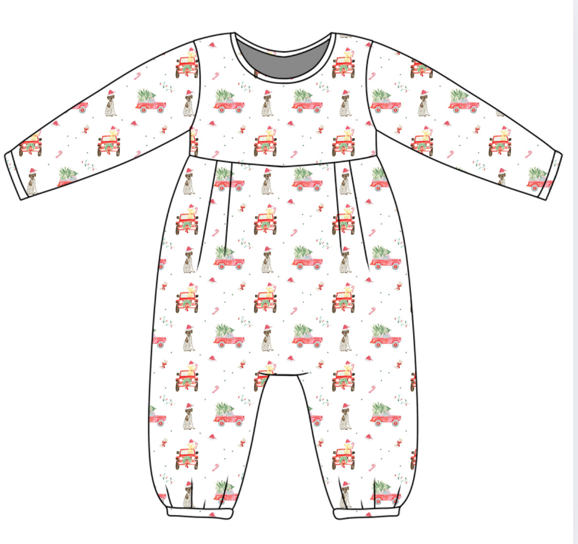 *PRE-ORDER* James Romper- Holiday Helper