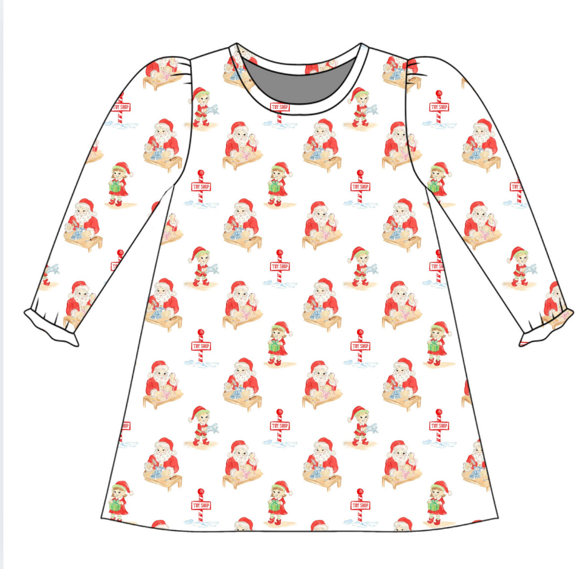 *PRE-ORDER* Charlotte Long Sleeve Play Dress- Kringle & Co.