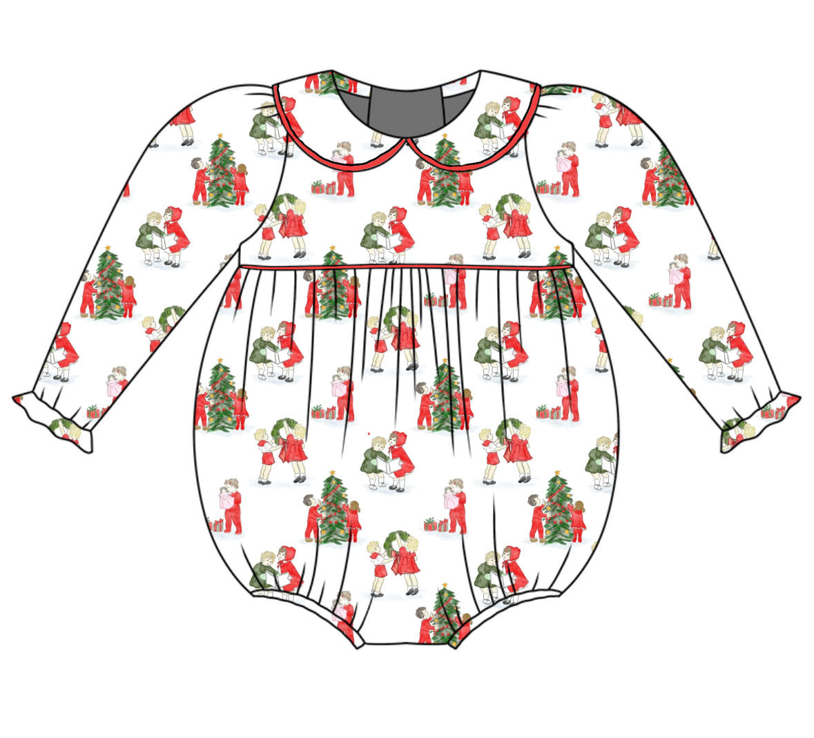 *PRE-ORDER* Bridget Long Sleeve Bubble- Merry Little Moments