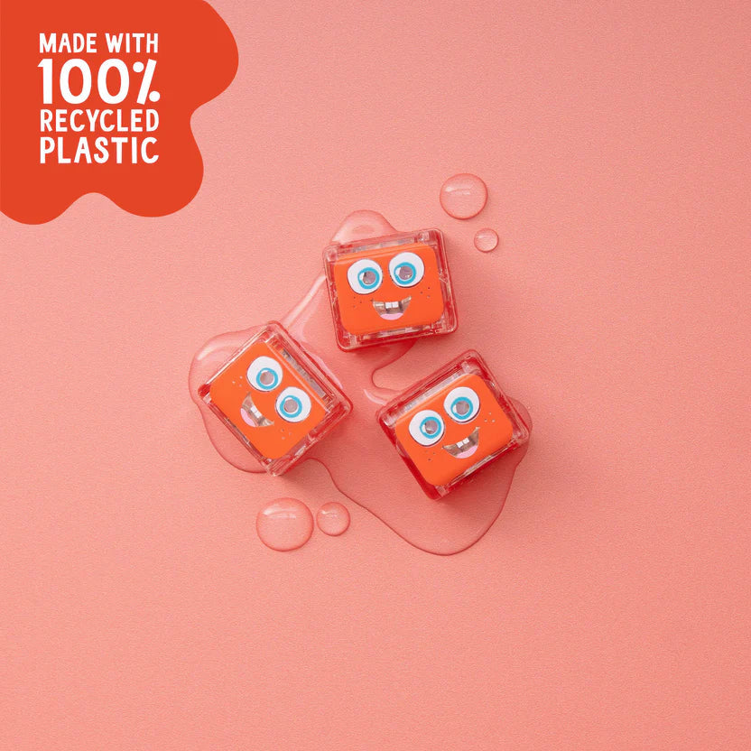 Glo Pals Light Up Cube Bath Toys - Sammy (Red)