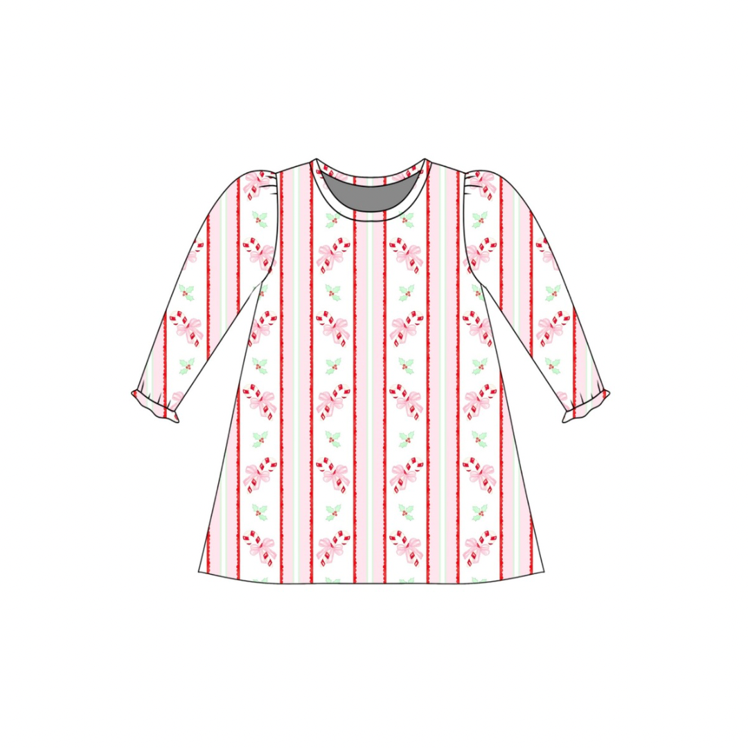 *PRE-ORDER* Dolly Dress- Candy Cane Kisses