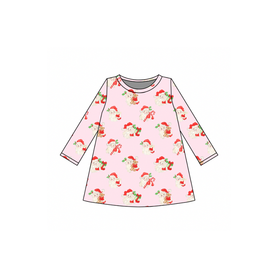 *PRE-ORDER* Dolly Dress- Gifts of Joy in Merry Pink