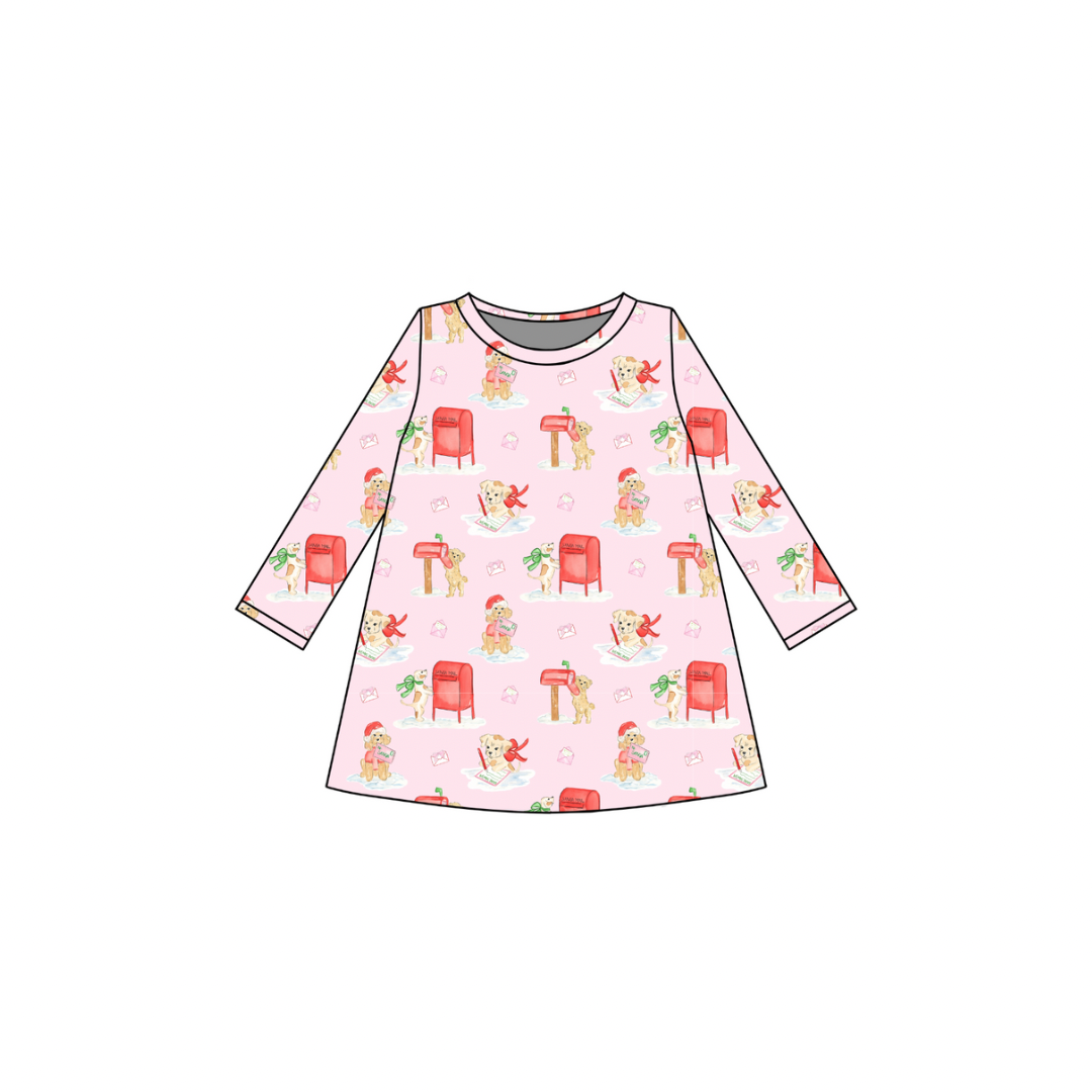 *PRE-ORDER* Dolly Dress- Letters to Santa Paws