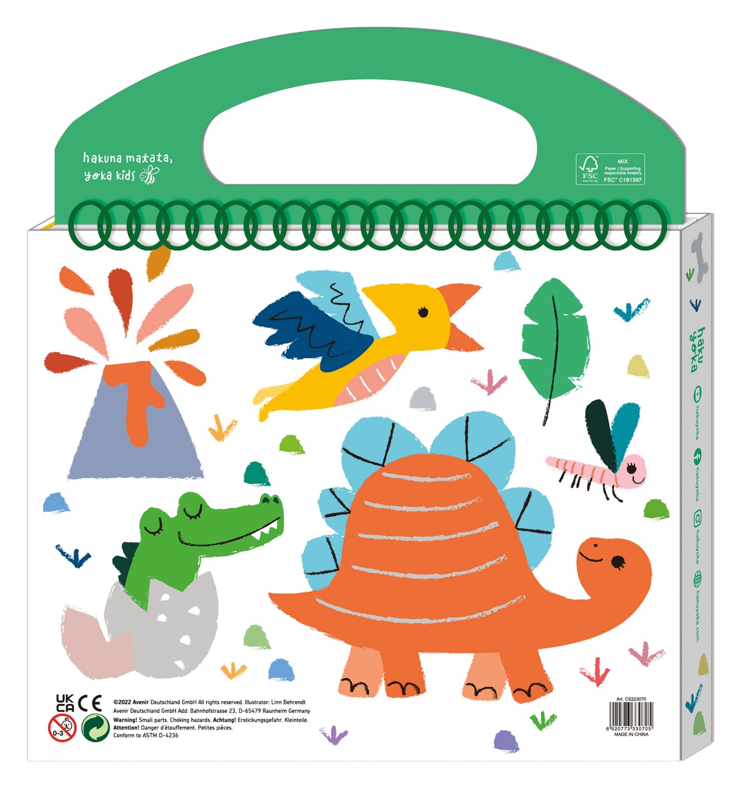 Haku Yoka - My First Coloring Kit DINO FRI