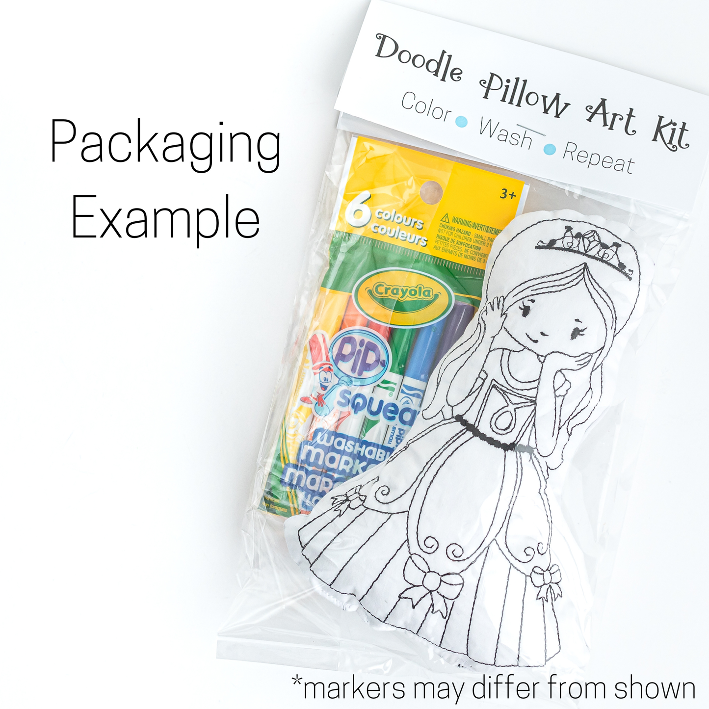 Princess Reusable Coloring Doll for Kids