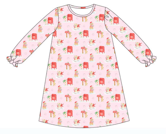 *PRE-ORDER* Charlotte Long Sleeve Play Dress- Letter to Santa Paws