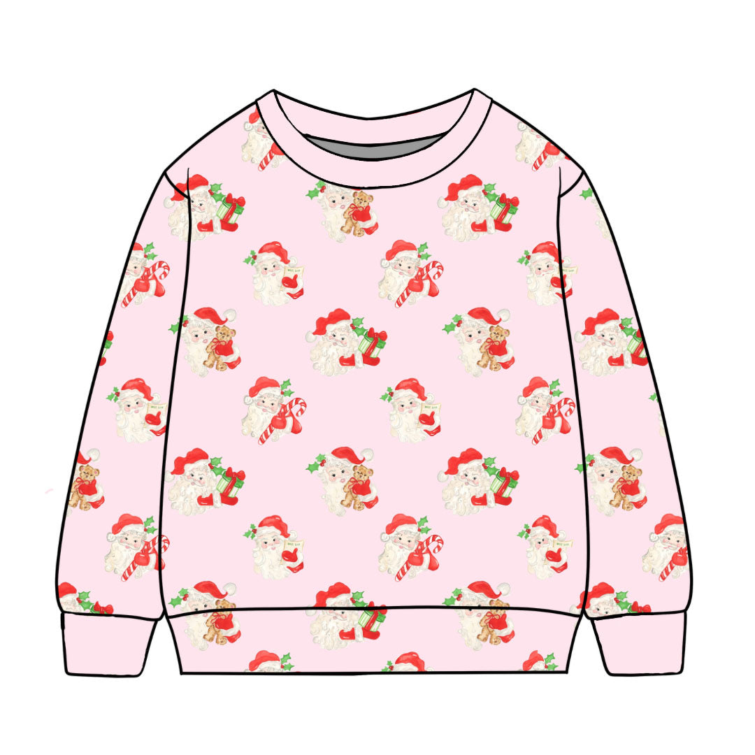 *PRE-ORDER* Campbell Crewneck- Gifts of Joy in Merry Pink