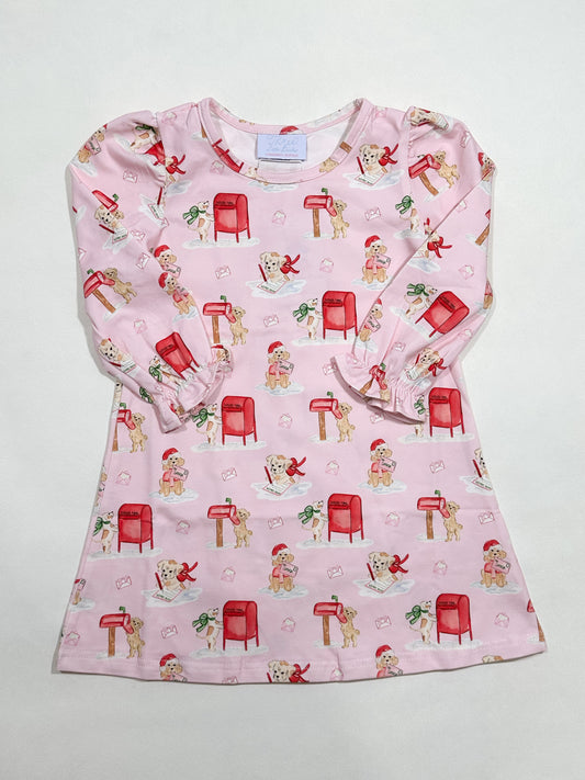 Charlotte Long Sleeve Play Dress- Letter to Santa Paws
