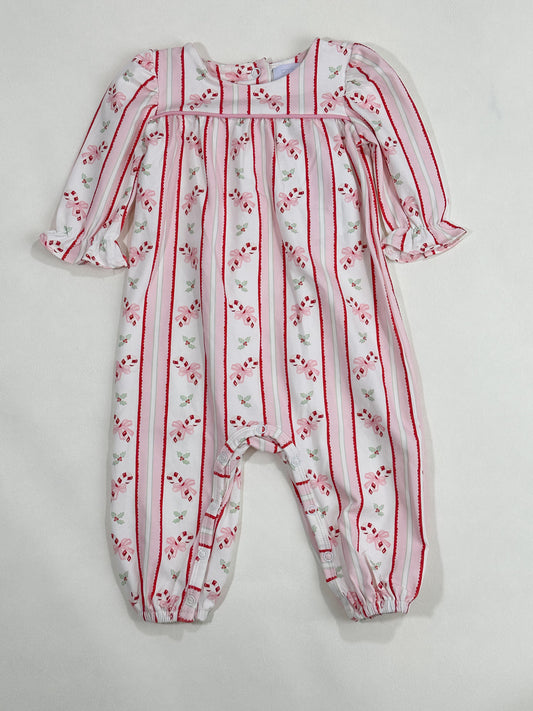 Ruthie Romper- Candy Cane Kisses (Pennington Bay Pink)