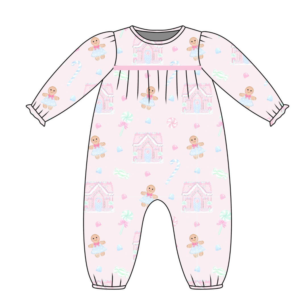 *PRE-ORDER* Ruthie Romper- Candyland Dreams in Sugar Pink