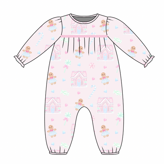 *PRE-ORDER* Ruthie Romper- Candyland Dreams in Sugar Pink (Pennington Bay Pink)