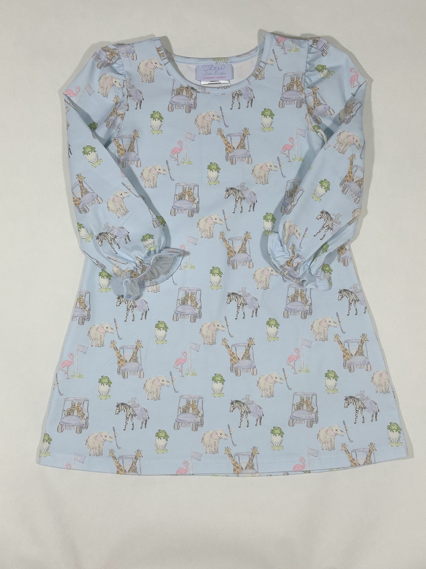 Charlotte Long Sleeve Play Dress- Wild on the Green