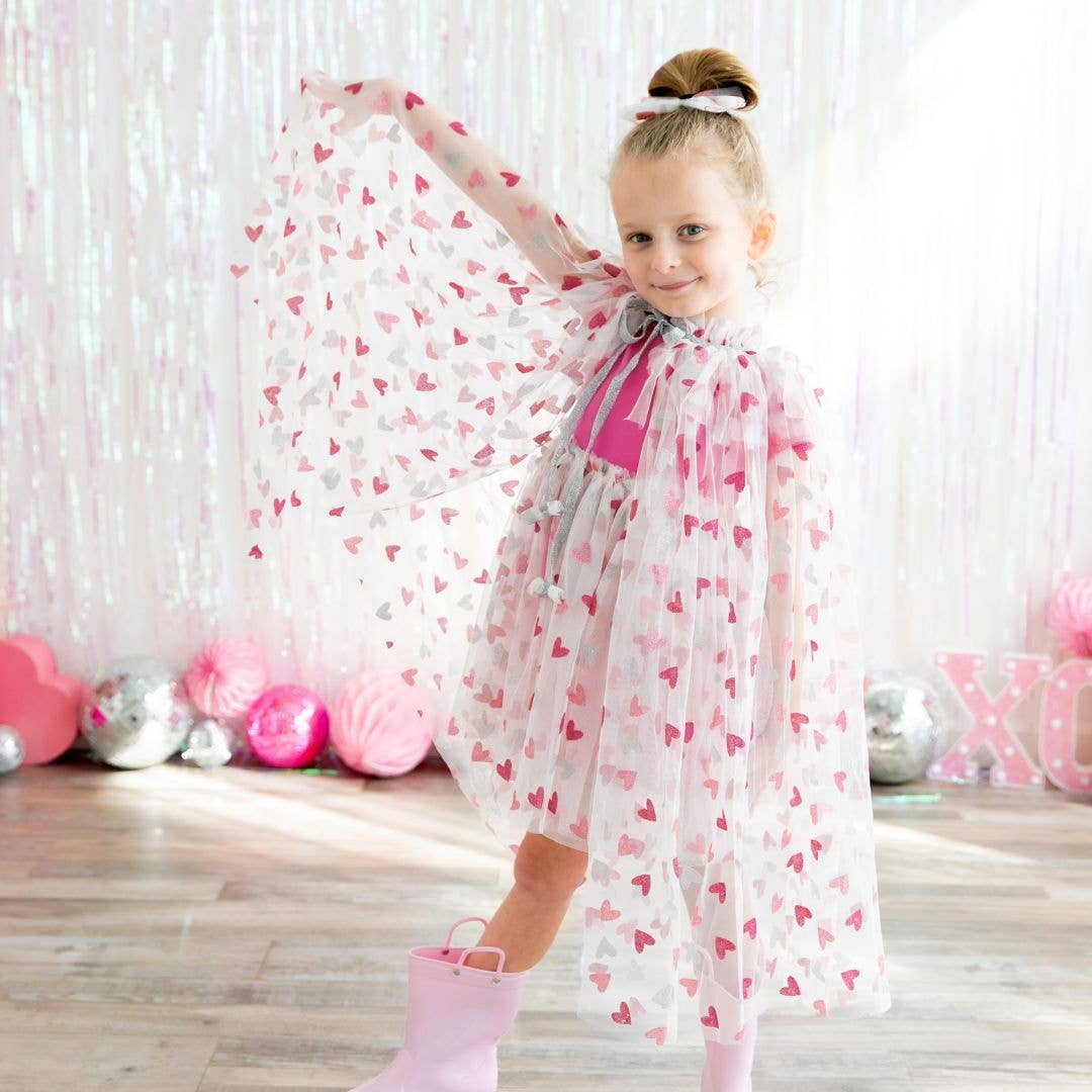 Glitter Heart Cape - Dress Up