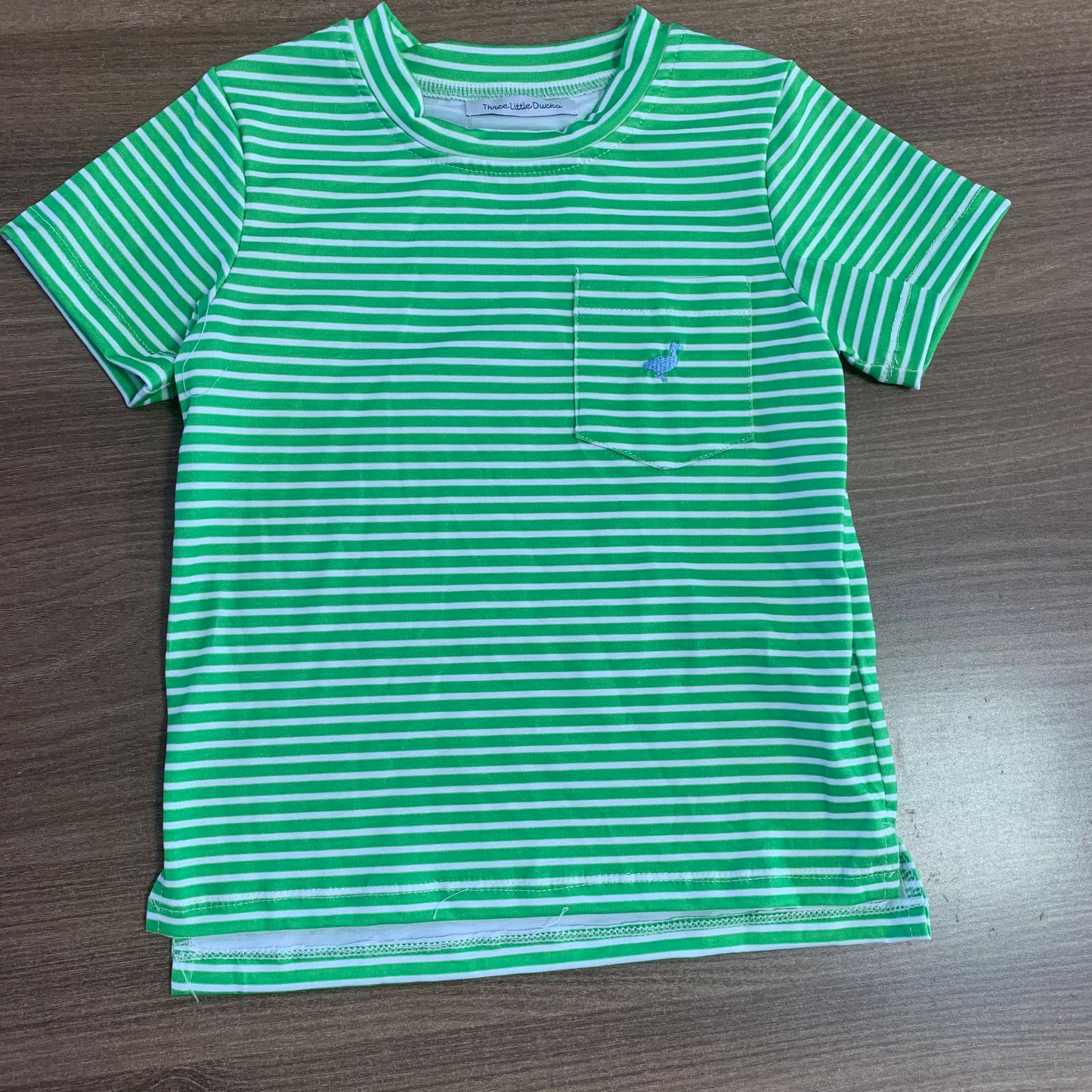 Carson Crewneck- Green Stripe