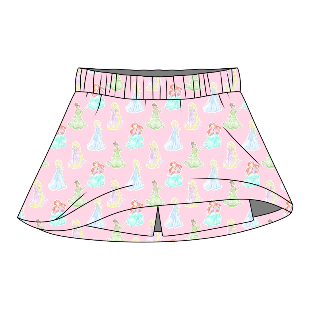 *PRE-ORDER* Sara Catherine Skort- Princess Party