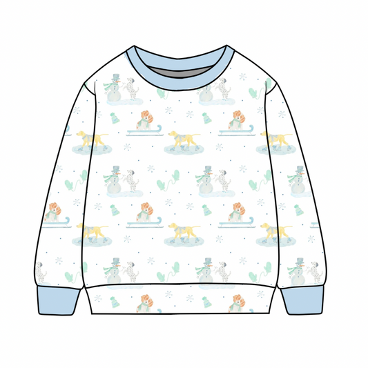 *PRE-ORDER* Campbell Crewneck- Snow Pups