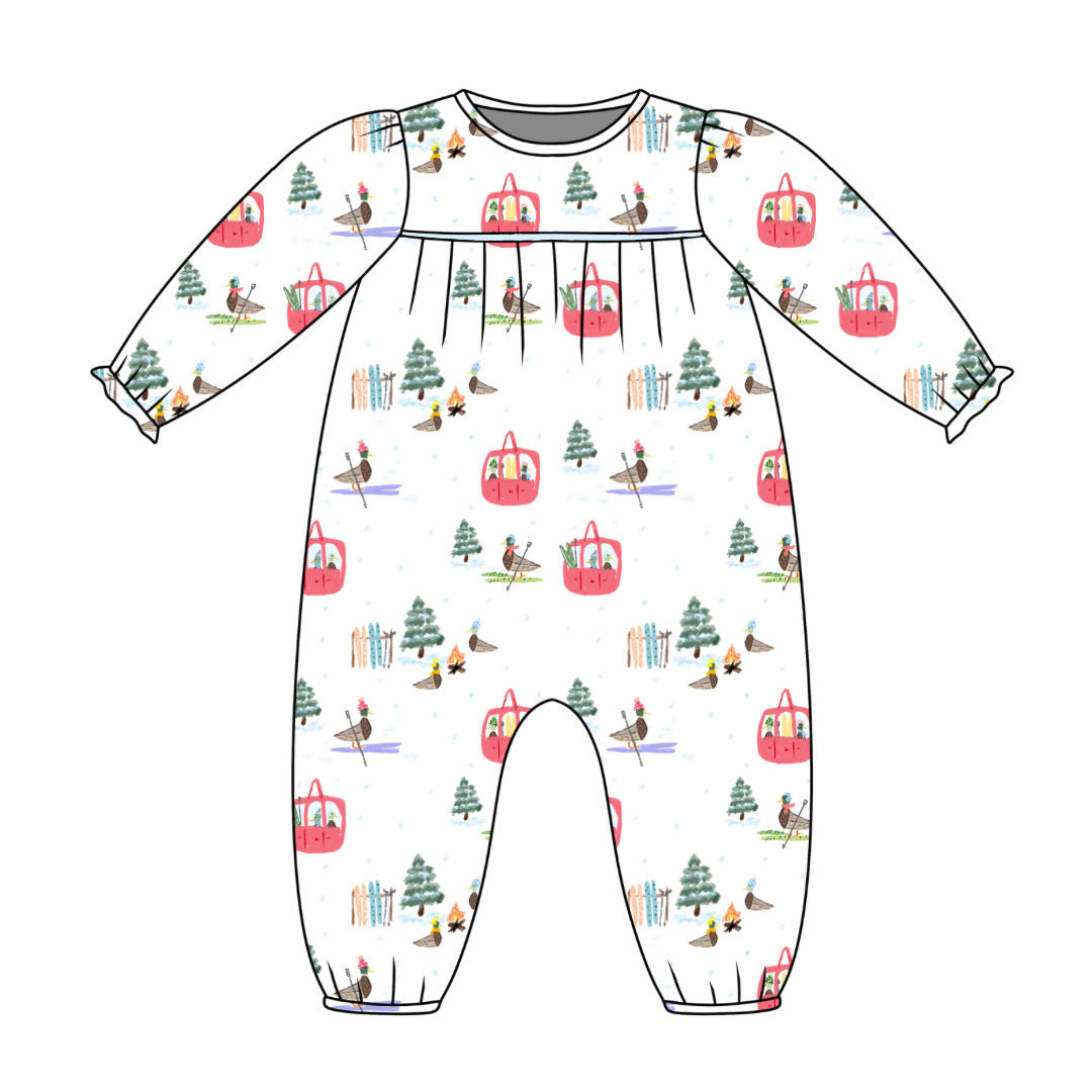 *PRE-ORDER* Ruthie Romper- Cedarwood Cottage (Brookhaven Blue)