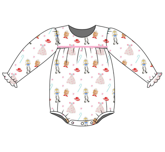 *PRE-ORDER* Abigail Long Sleeve Bubble- Sweetheart Corral