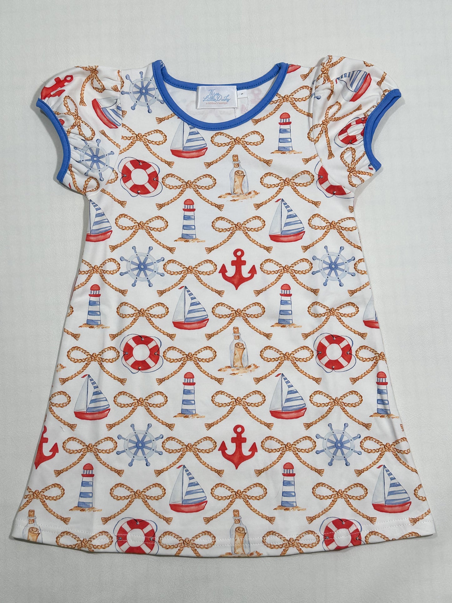 Winnie Play Dress- Sailor’s Bows