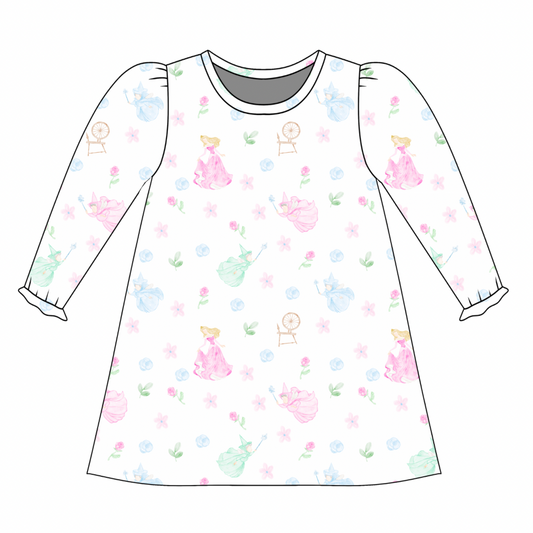 *PRE-ORDER* Charlotte Long Sleeve Play Dress- Enchanted Slumber