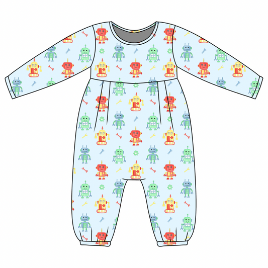 *PRE-ORDER* James Romper- Robot Buddies