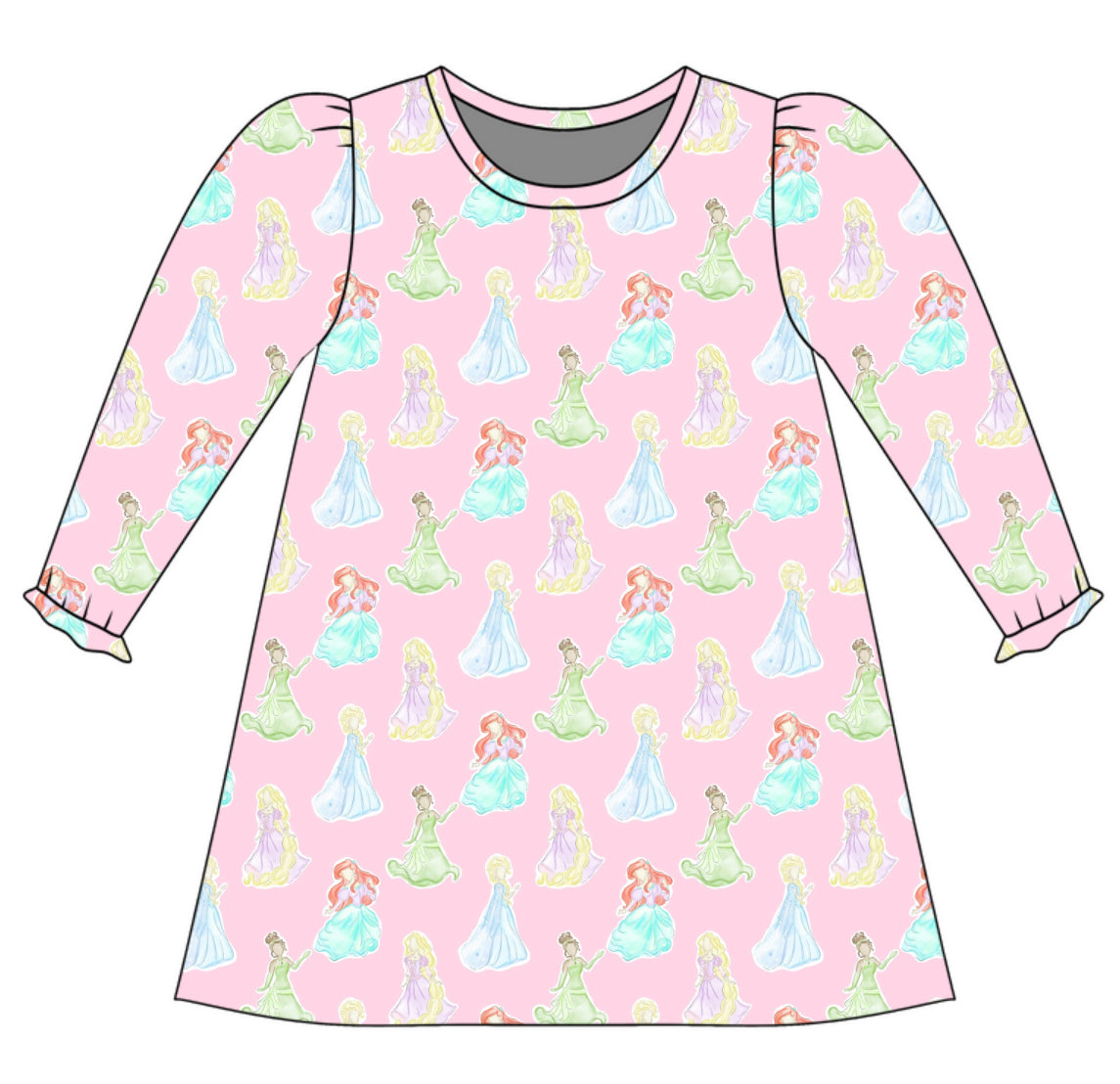 *PRE-ORDER* Charlotte Long Sleeve Play Dress- Princess Party