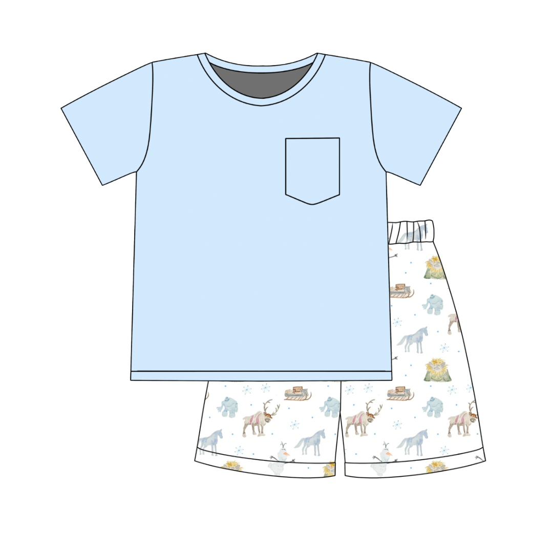 PREORDER Covington Crewneck with Stafford Shorts - Snow Friends