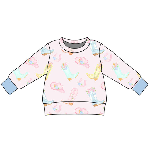 *PRE-ORDER* Campbell Crewneck- Amarillo Morning (Bayfield Blue)