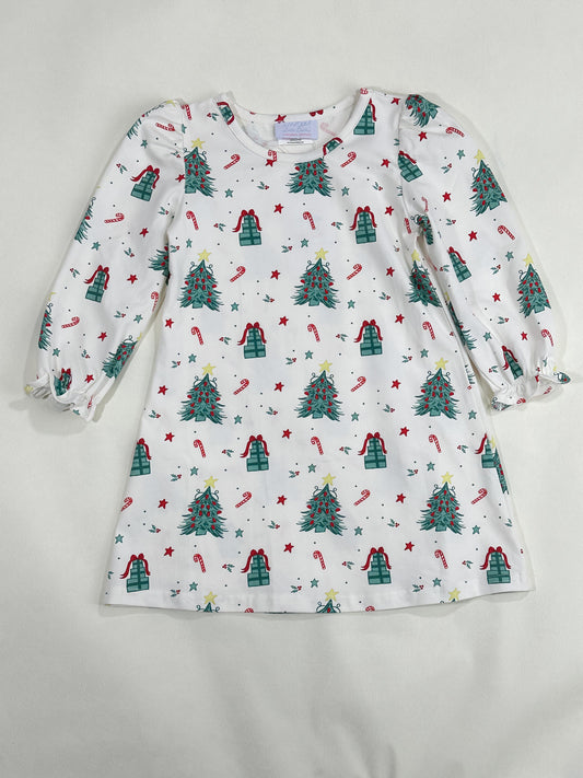 Charlotte Long Sleeve Play Dress- Classic Christmas