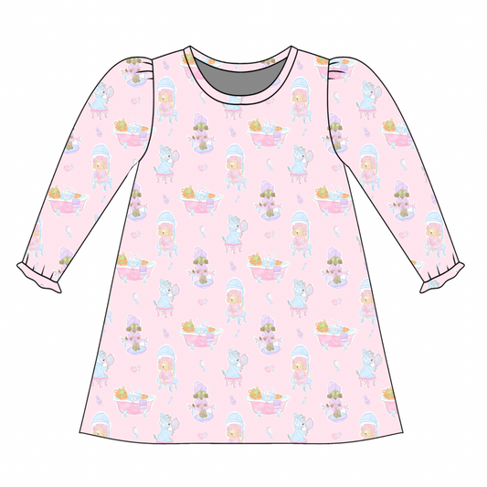 *PRE-ORDER* Charlotte Long Sleeve Play Dress- Pawfectly Pampered